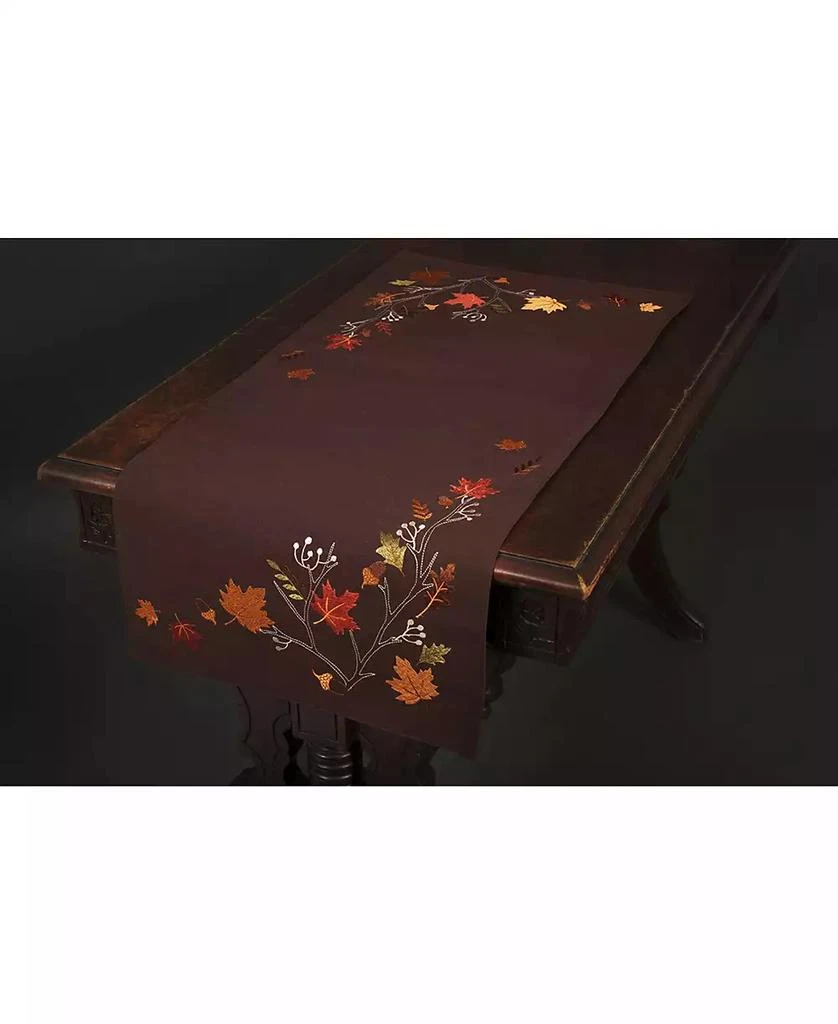 商品Xia Home Fashions|Autumn Branches Embroidered Fall Table Runner, 36" x 16",价格¥267,第2张图片详细描述