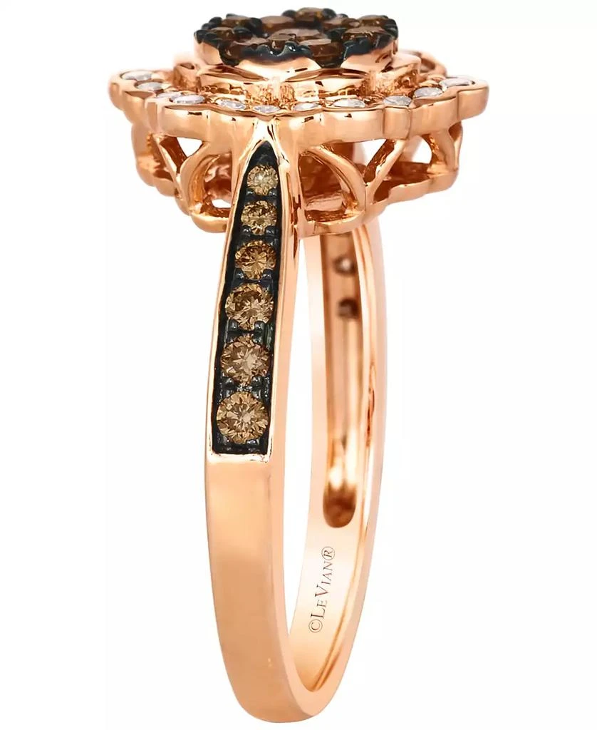 商品Le Vian|Chocolate Diamond (0.58 ct. t.w.) and Nude Diamond (0.23 ct. t.w.) Ring in 14K Strawberry Gold,价格¥35993,第3张图片详细描述