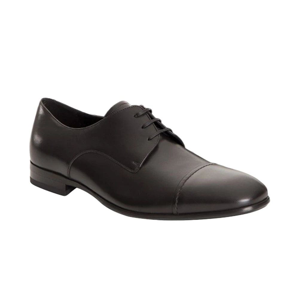 商品Salvatore Ferragamo|SALVATORE FERRAGAMO 黑色男士系带正装鞋 0618440,价格¥2673,第1张图片