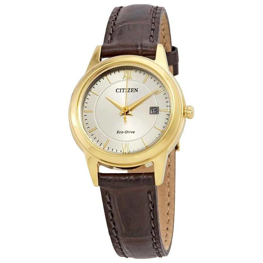 商品Citizen|Eco-Drive Corso Silver Dial Ladies Watch FE1082-05A,价格¥1089,第1张图片