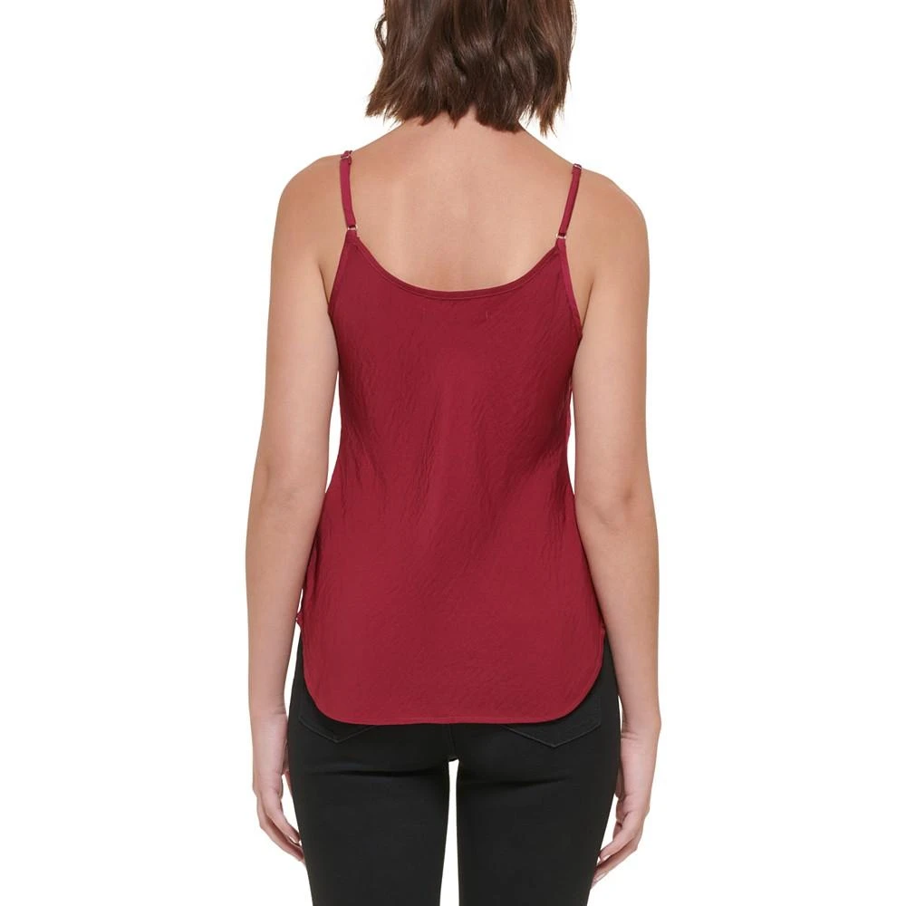 商品Calvin Klein|Women's Charmeuse V-Neck Tank Top,价格¥178,第5张图片详细描述