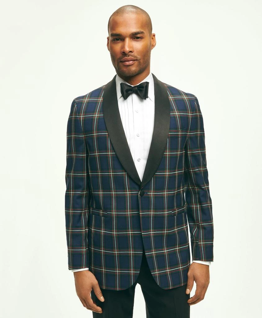 商品Brooks Brothers|Classic Fit Wool Tartan Dinner Jacket,价格¥2882,第1张图片