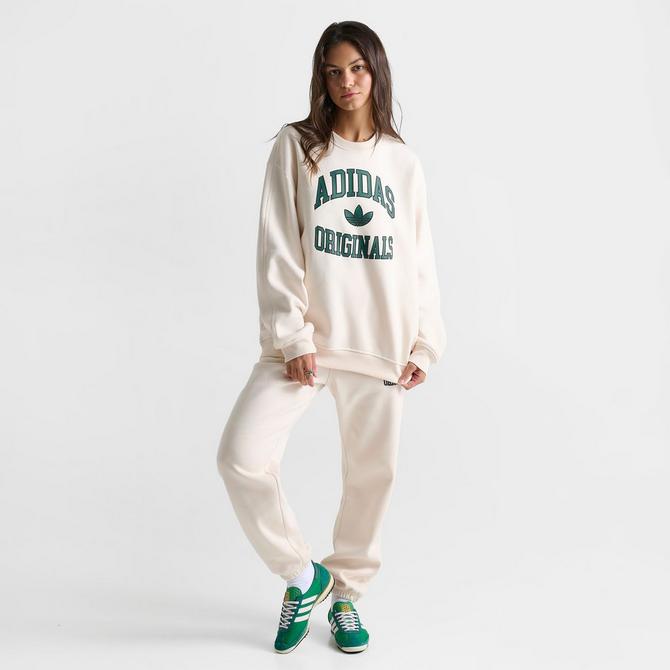 【23.65】22FW★ EVERY DAY SWEATSHIRT Adidas Women's adidas Originals Varsity Oversized Crewneck