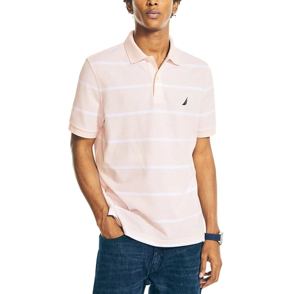 商品Nautica|Men's Classic-Fit Striped Performance Deck Polo,价格¥262,第1张图片