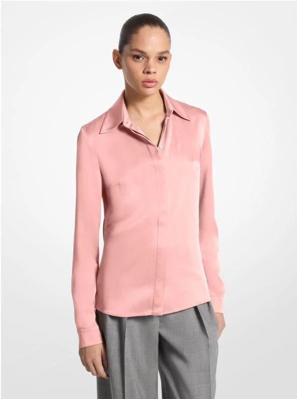商品Michael Kors|Hansen Charmeuse Shirt,价格¥2826,第2张图片详细描述