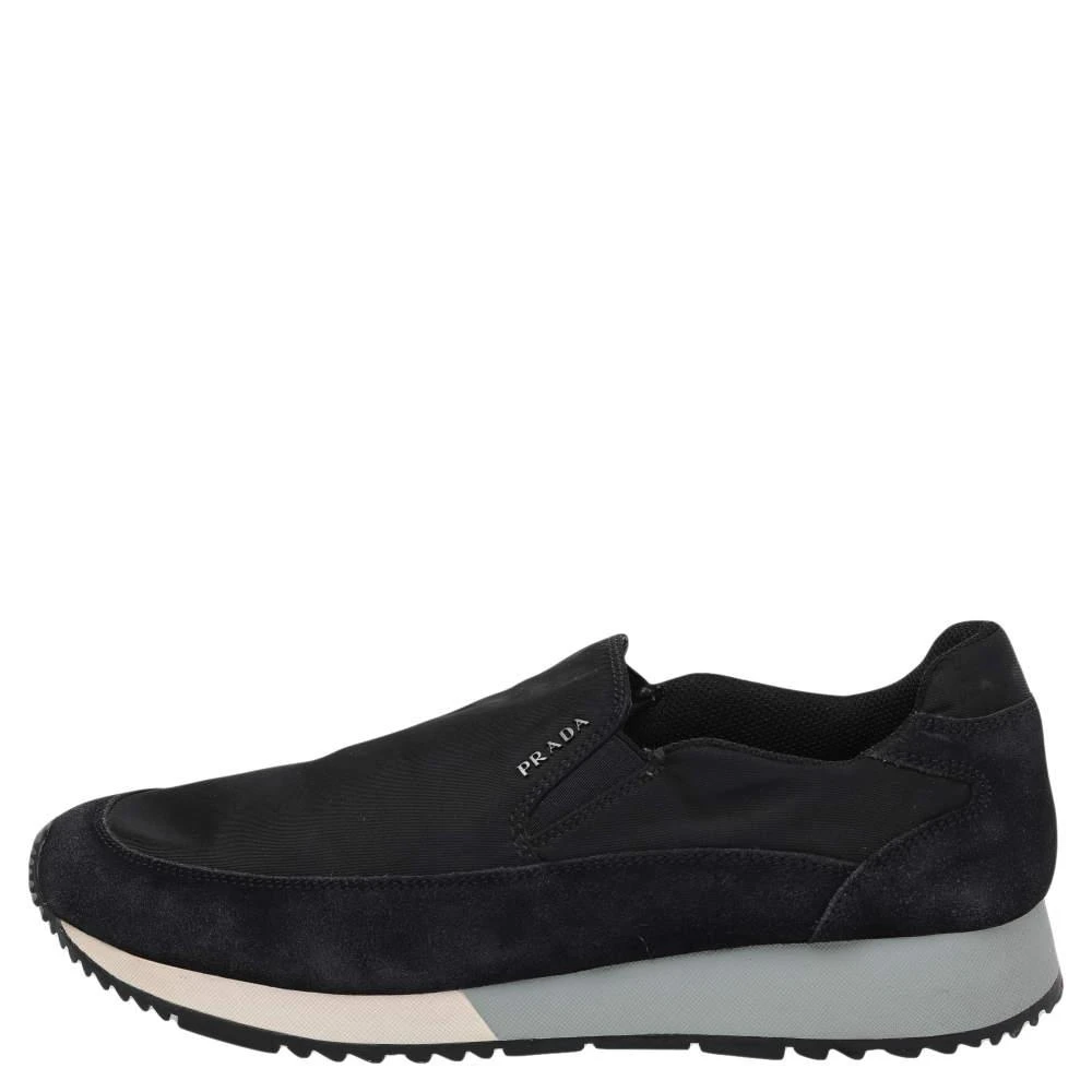 商品[二手商品] Prada|Prada Sport Black Suede And Nylon Slip On Sneakers Size 40,价格¥1973,第2张图片详细描述