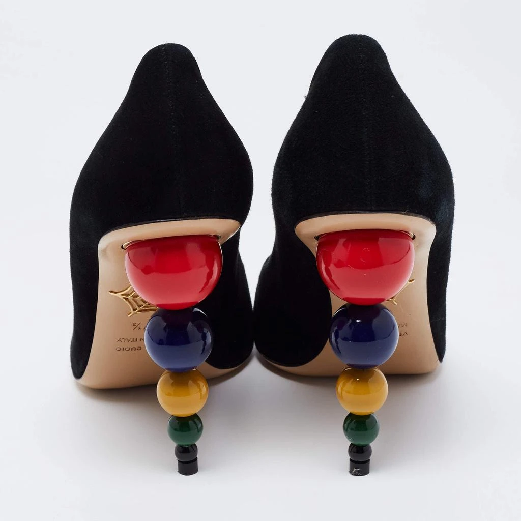 商品[二手商品] Charlotte Olympia|Charlotte Olympia Black Suede Mid Century Pumps Size 37.5,价格¥1207,第5张图片详细描述