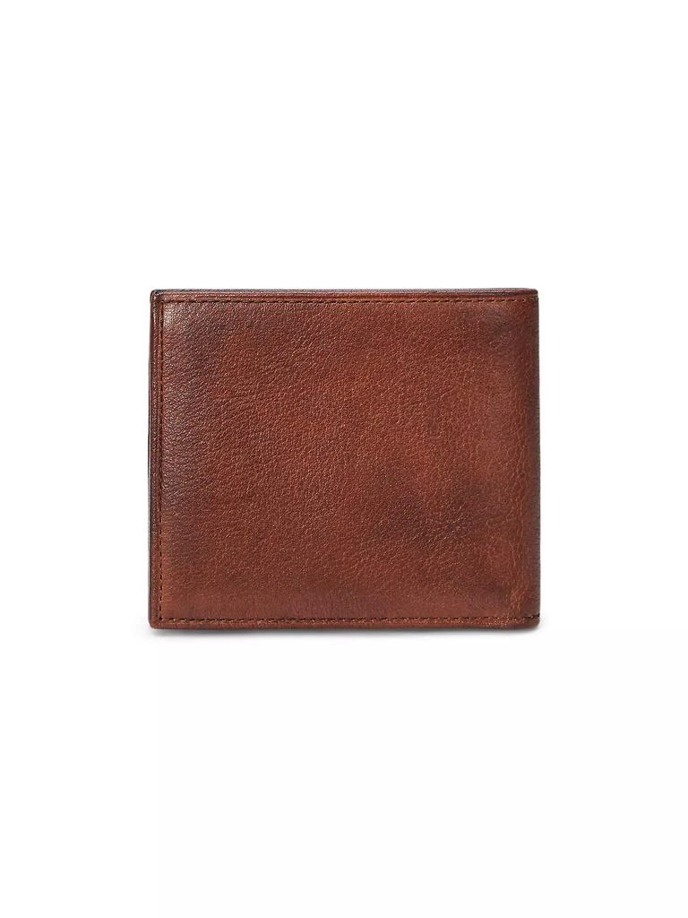 商品Ralph Lauren|Medium Leather Billfold Wallet,价格¥1418,第3张图片详细描述