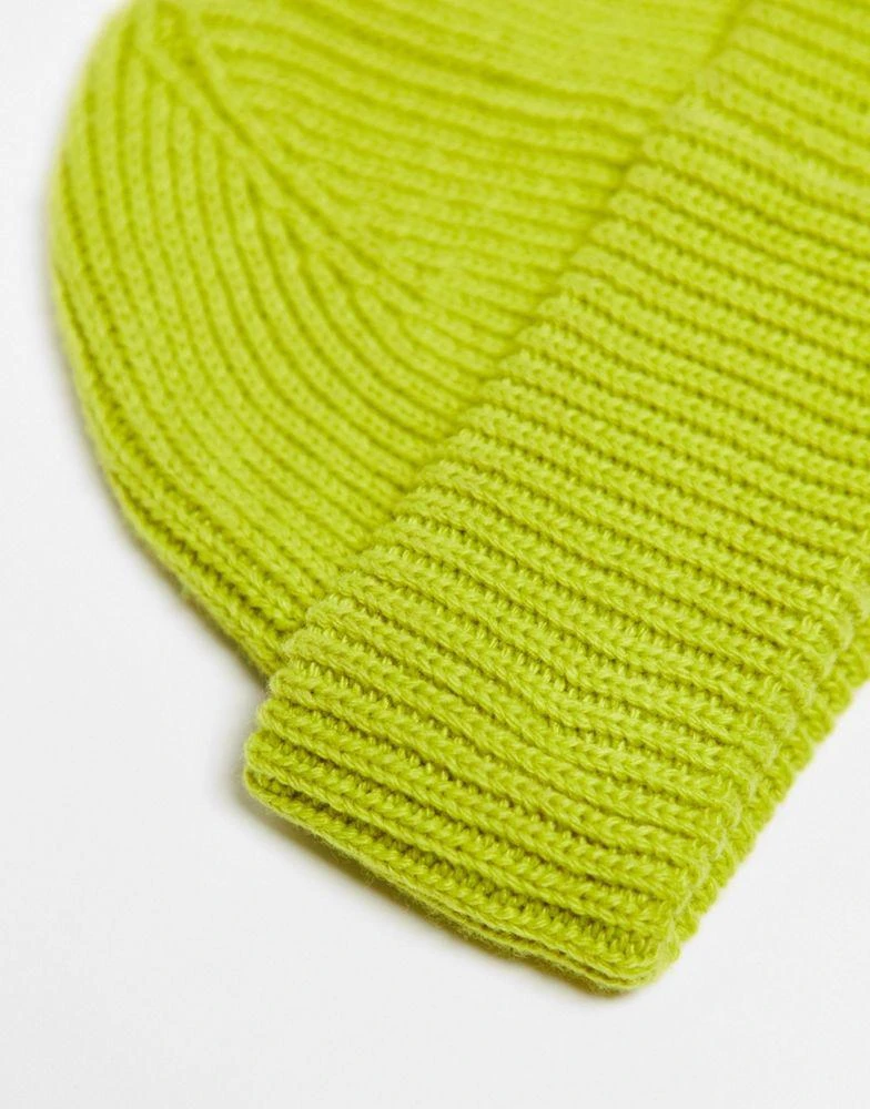 商品COLLUSION|COLLUSION Unisex fisherman beanie in lime green,价格¥49,第4张图片详细描述