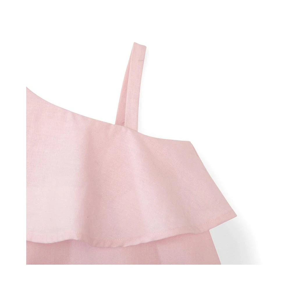 商品Hope & Henry|Girls' One Shoulder Flounce Dress, Kids,价格¥227,第2张图片详细描述