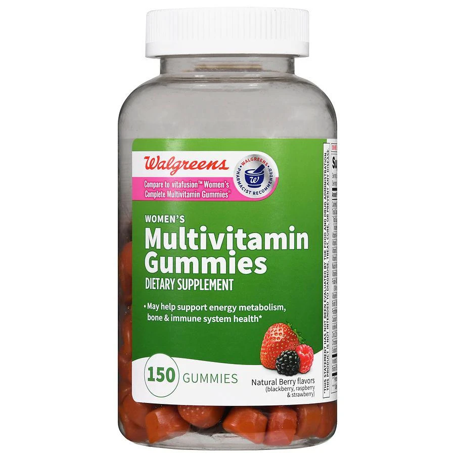 商品Walgreens|Women's Multivitamin Gummies Natural Berry,价格¥104,第2张图片详细描述