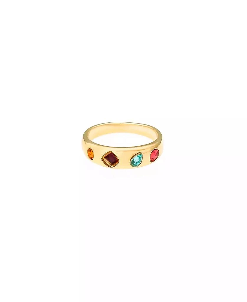 商品Ettika Jewelry|Lively Rainbow 18K Gold Plated Ring,价格¥196,第1张图片