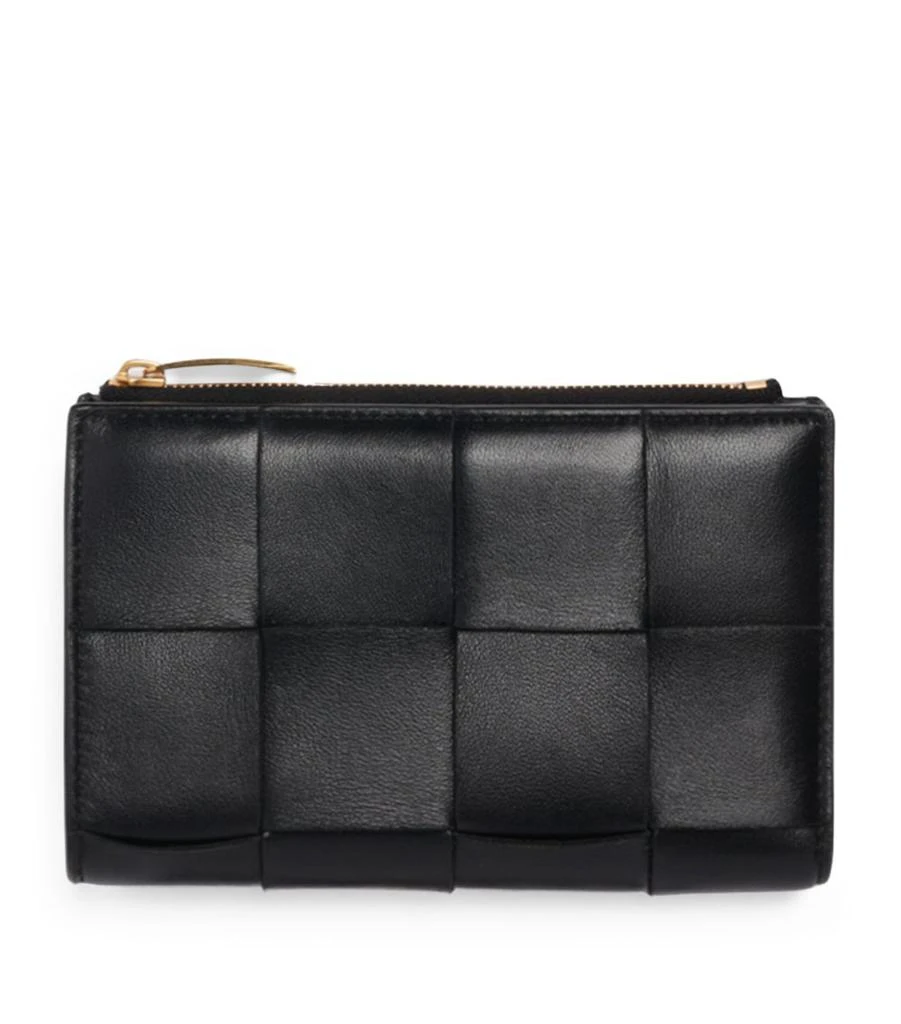 商品Bottega Veneta|Leather Intreccio Bifold Wallet,价格¥6325,第1张图片