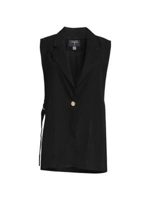 商品Tahari|​Long Button Vest,价格¥282,第4张图片详细描述