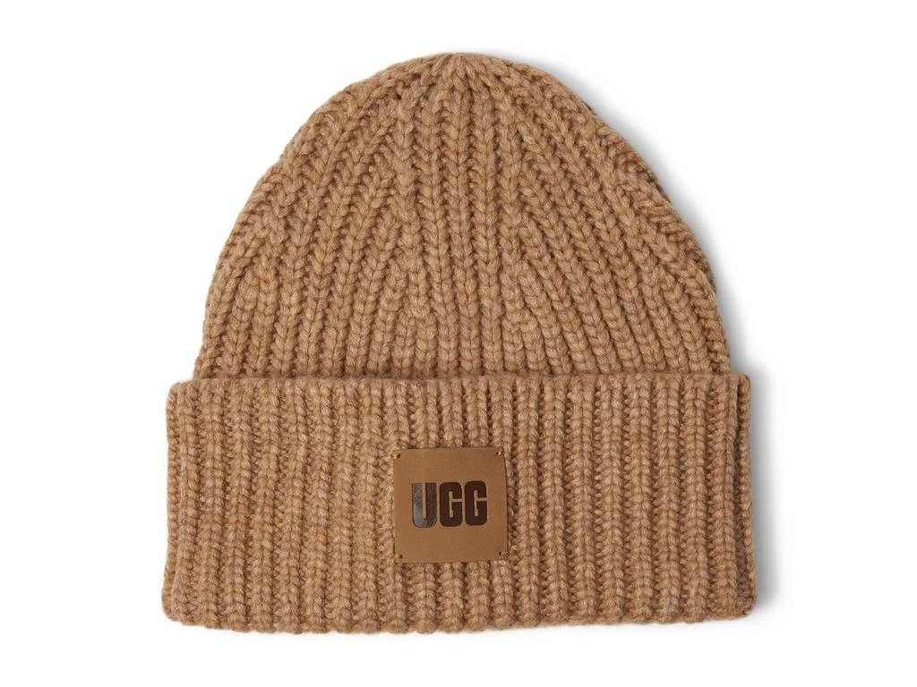 商品UGG|Chunky Rib Beanie with UGG Logo,价格¥467,第1张图片