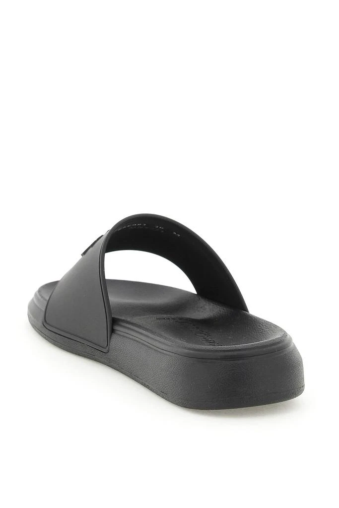 商品Alexander McQueen|Alexander Mcqueen Logoed Rubber Slides,价格¥1658,第3张图片详细描述