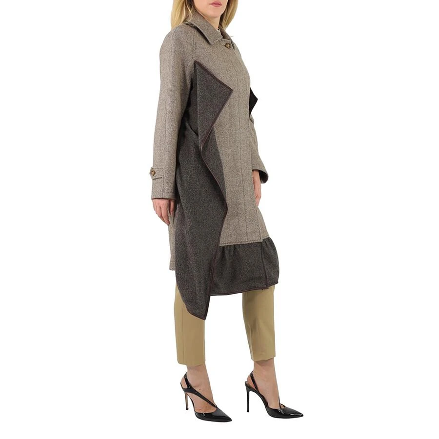 商品Burberry|Scarf Detail Wool Mohair Tweed Car Coat,价格¥5901,第2张图片详细描述