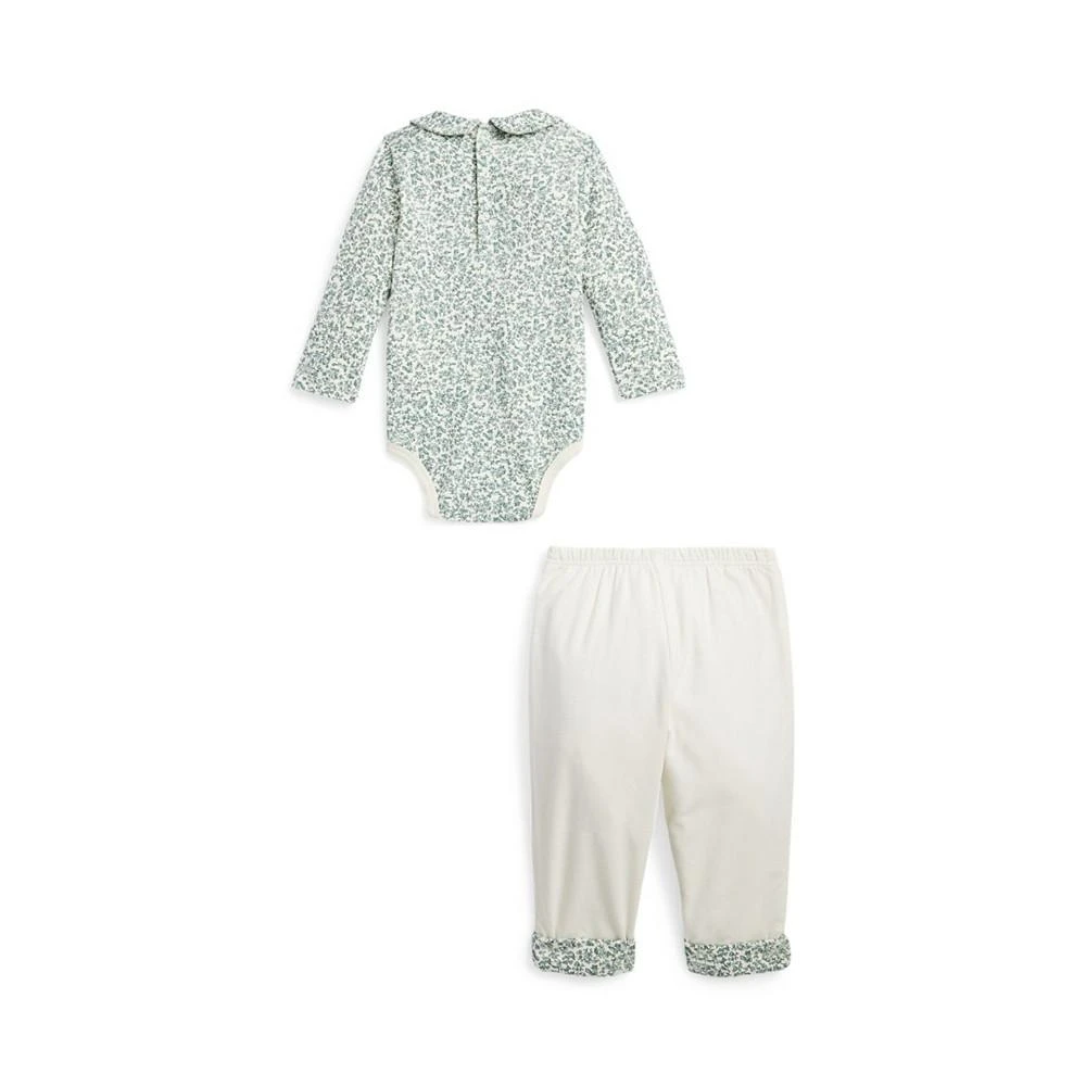 商品Ralph Lauren|Baby Boys Fox-Print Cotton Bodysuit and Corduroy Pants Set,价格¥114,第2张图片详细描述