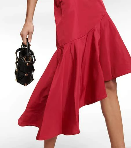 商品Ralph Lauren|荷叶边塔夫绸中长连衣裙,价格¥4080,第5张图片详细描述