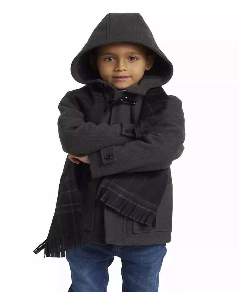 Toddler & Little Boy Toggle Dress Coat with Scarf 商品