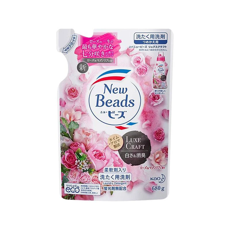 KAO花王 New Beads玫瑰花洗涤液家庭替换装 680g 商品