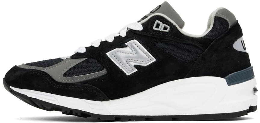 商品New Balance|Black Made in USA 990v2 Sneakers,价格¥1578,第3张图片详细描述