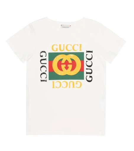 商品Gucci|儿童经典logo纯棉T恤,价格¥1620,第1张图片