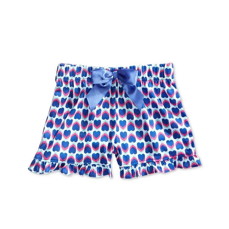 商品Max & Olivia|大/小童Heart Print Sleep Shorts, Little Girls (2-6X), Big Girls (7-16)), Created for Macy's,价格¥42,第1张图片