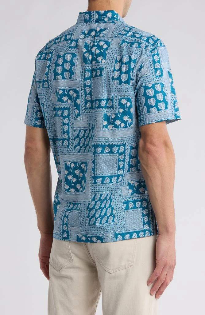 商品Tori Richard|Tied Together Tropical Print Short Sleeve Button-Up Shirt,价格¥187,第2张图片详细描述