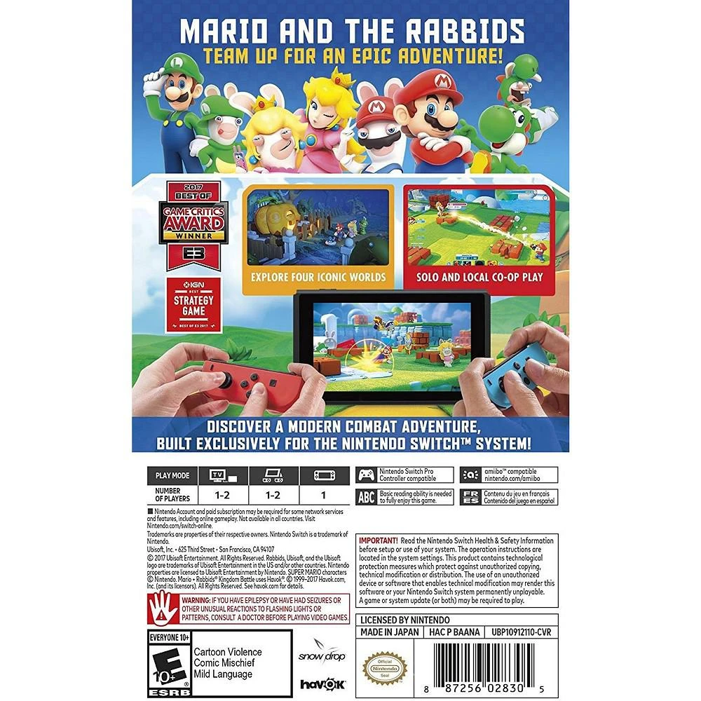 商品Ubisoft|Mario + Rabbids Kingdom Battle (Replen) - Nintendo Switch,价格¥299,第2张图片详细描述