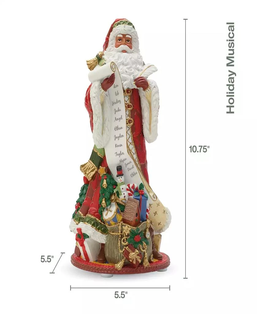 Holiday Home African Santa Musical Figurine, 10.75-in 商品