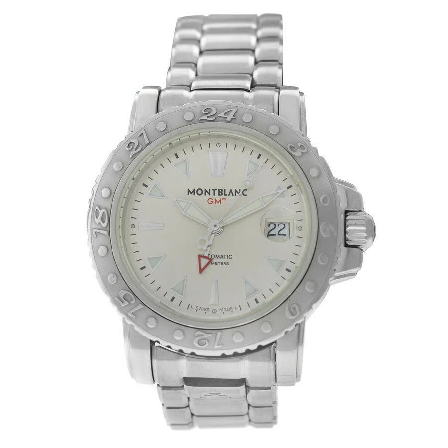 商品[二手商品] MontBlanc|Pre-owned Montblanc Sport GMT Automatic Silver Dial Mens Watch 7061,价格¥11131,第1张图片