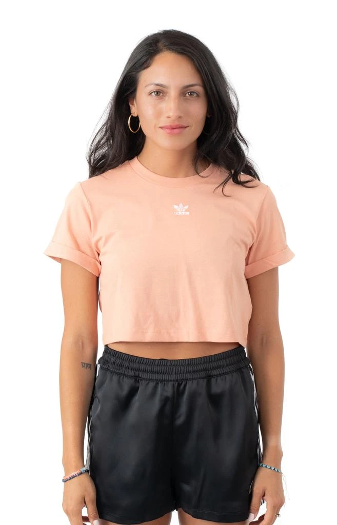 商品Adidas|(H37883) Emb. Logo Cropped Tee - Ambient Blush,价格¥62,第1张图片