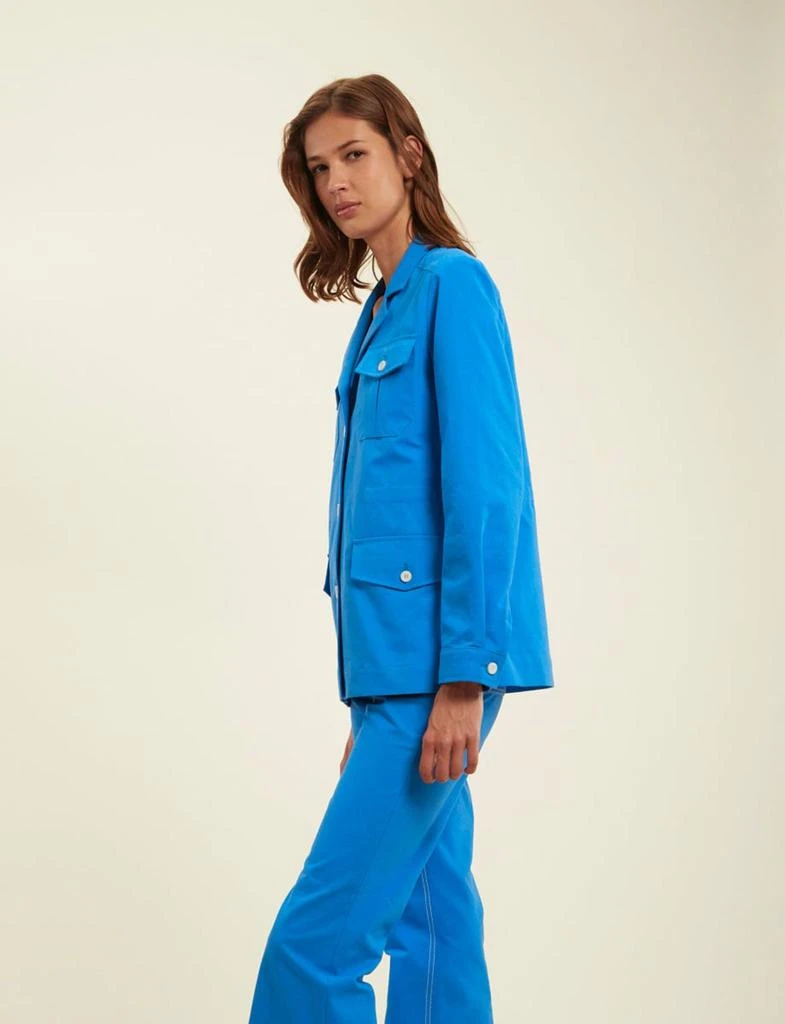 商品INES DE LA FRESSANGE|Flipper jacket cobalt blue,价格¥1870,第3张图片详细描述