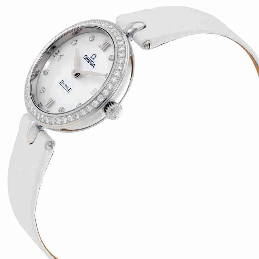商品Omega|De Ville Prestige Mother of Pearl Diamond Dial Ladies Watch 424.18.27.60.55.001,价格¥27862,第2张图片详细描述