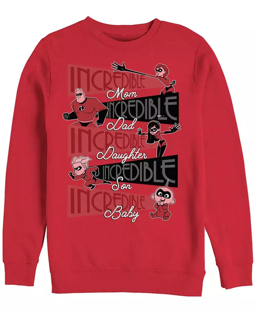 商品Disney|Disney Pixar Men's Incredibles Super Family, Crewneck Fleece,价格¥337,第1张图片