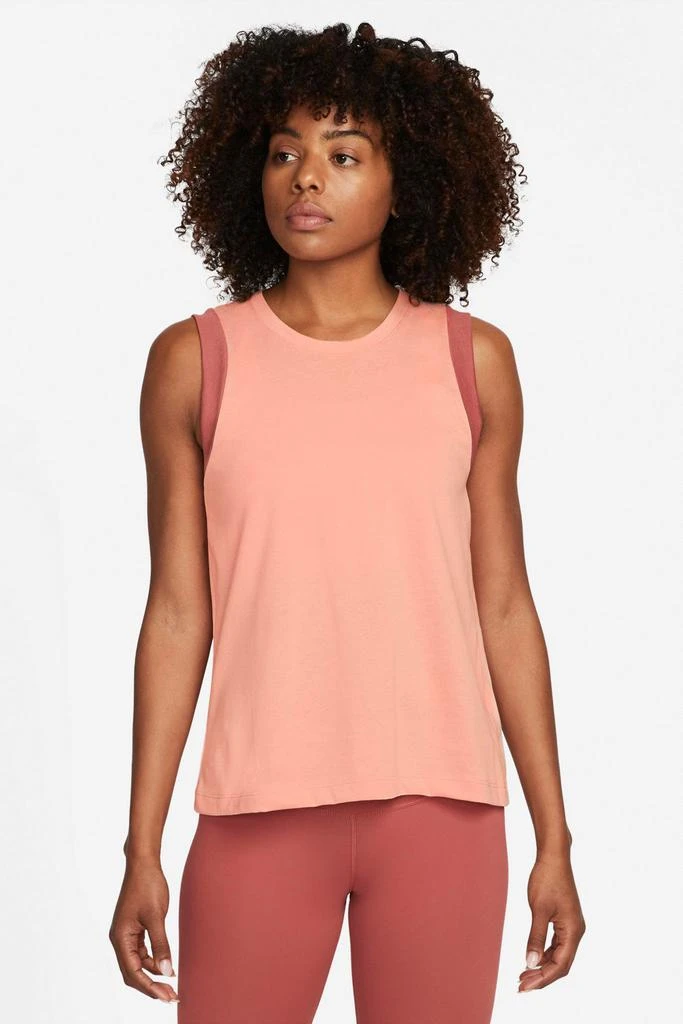 商品NIKE|Yoga Dri-FIT Tank - Madder Root/Canyon Rust/Grey,价格¥304,第2张图片详细描述