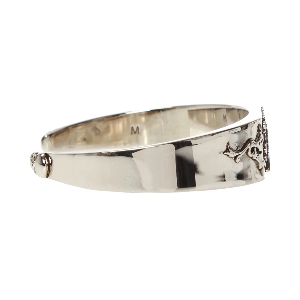 ALEXANDER MCQUEEN 银色男士手镯 607134-J160Y-0446 商品