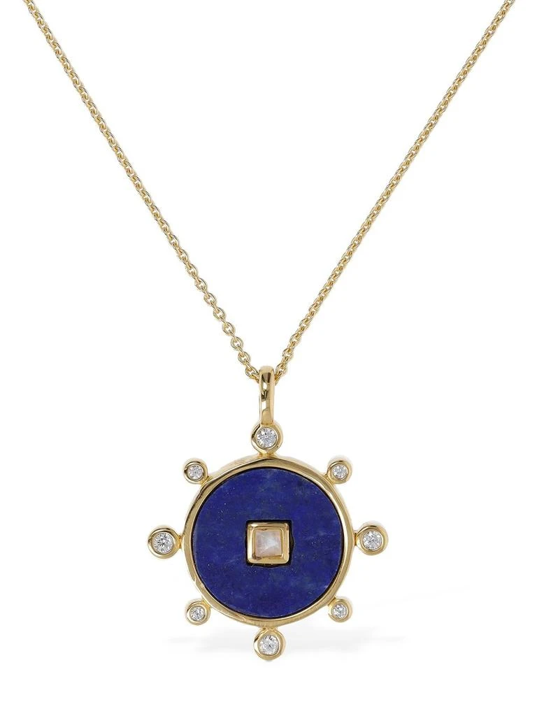 商品Missoma|Vintage Round Lapis Gemstone Necklace,价格¥1048,第1张图片