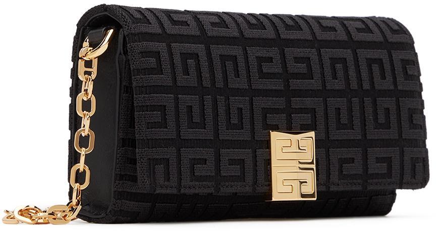 商品Givenchy|Black Canvas 4G Chain Wallet,价格¥8420,第4张图片详细描述