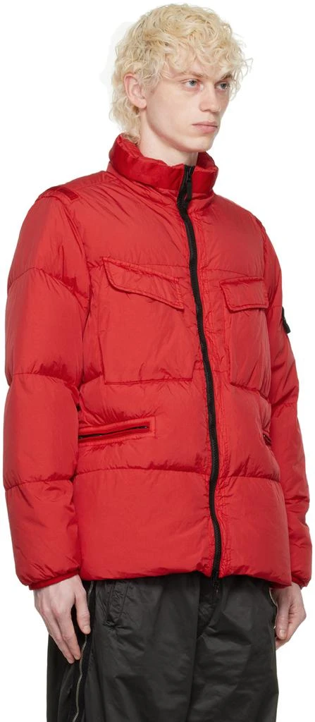 商品Stone Island|Red Garment-Dyed Down Jacket,价格¥3623,第2张图片详细描述