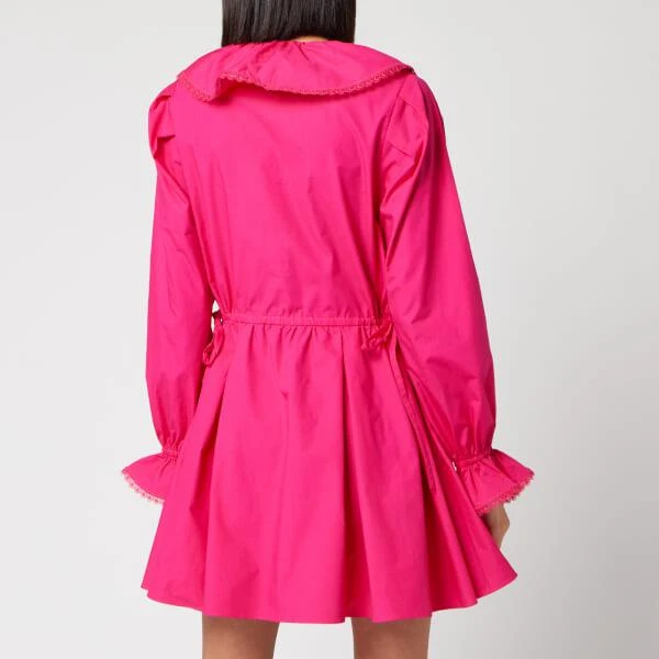 商品Self Portrait|Self-Portrait Women's Fuchsia Cotton Poplin Mini Dress - Fuchsia,价格¥788,第2张图片详细描述