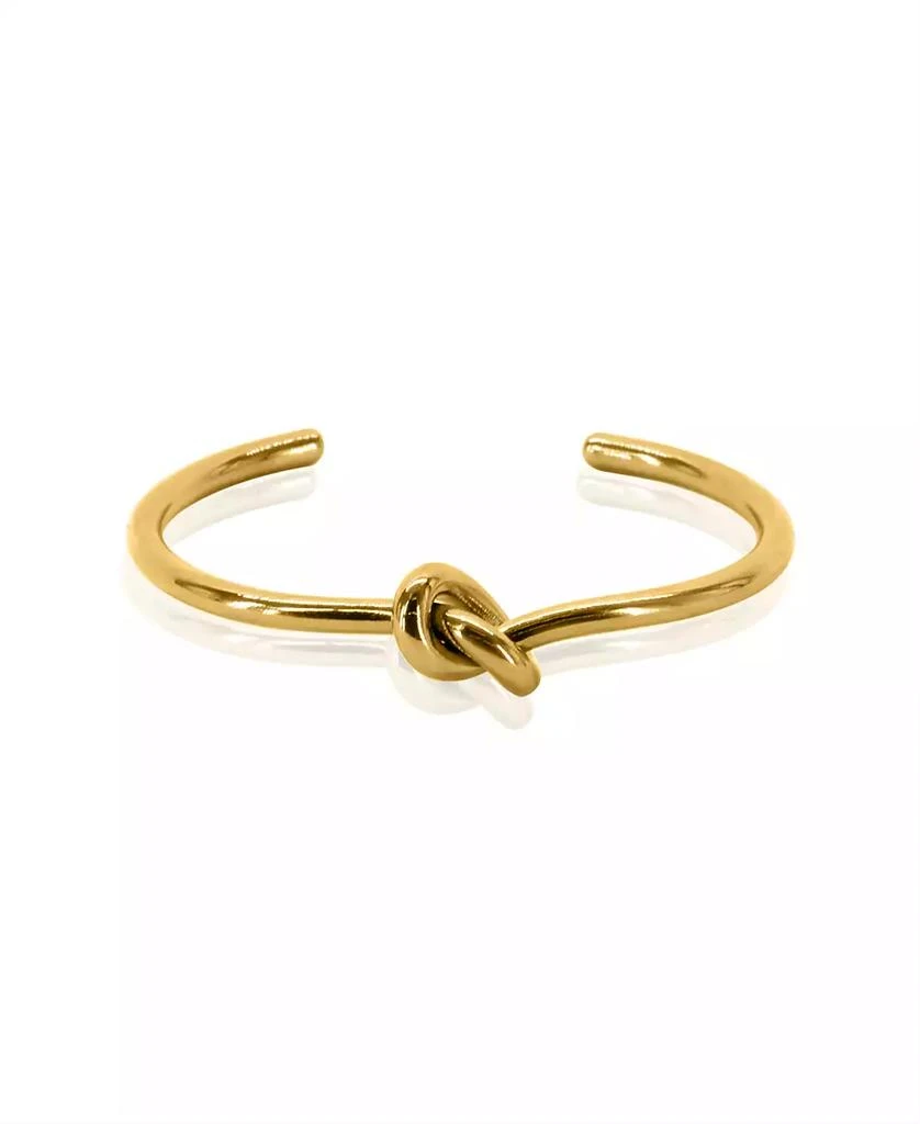 商品OMA THE LABEL|Philo Knot Bangle  in 18K Gold-Plated Brass,价格¥419,第2张图片详细描述