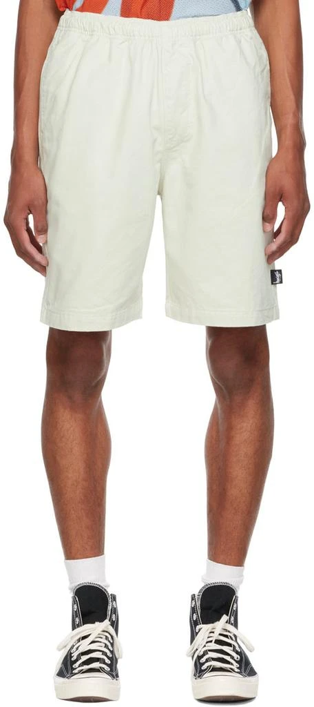 商品STUSSY|Off-White Brushed Beach Shorts,价格¥269,第1张图片