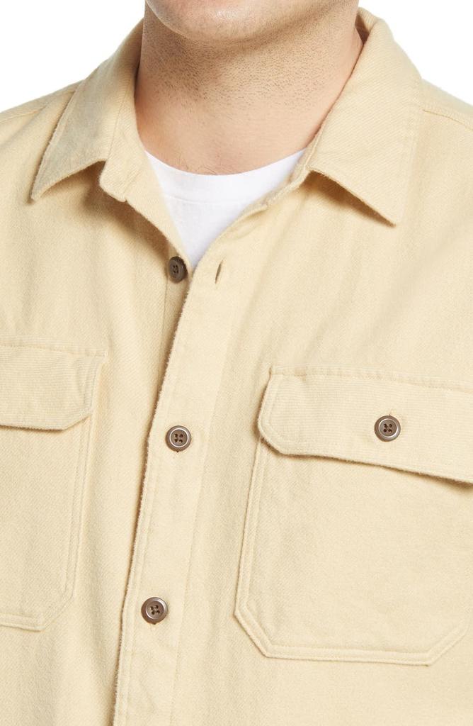 Natural Dye Fjord Flannel Button-Up Organic Cotton Shirt商品第4张图片规格展示
