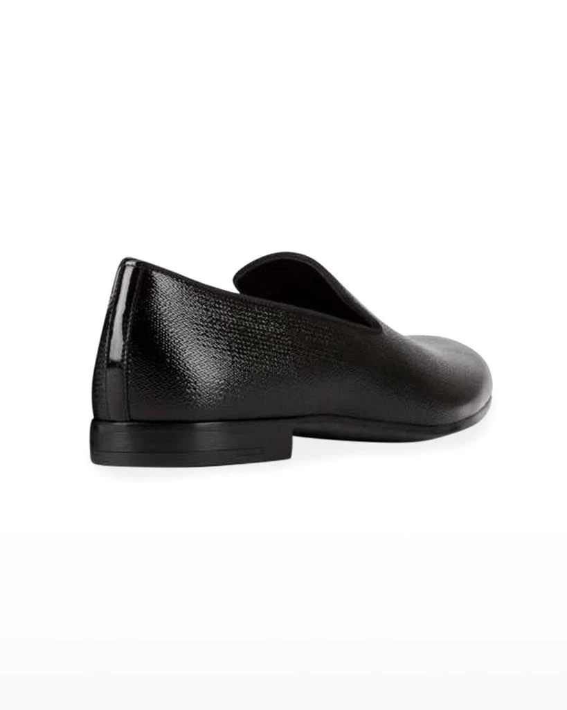 商品Giorgio Armani|Men's Textured Formal Smoking Slippers,价格¥5808,第4张图片详细描述