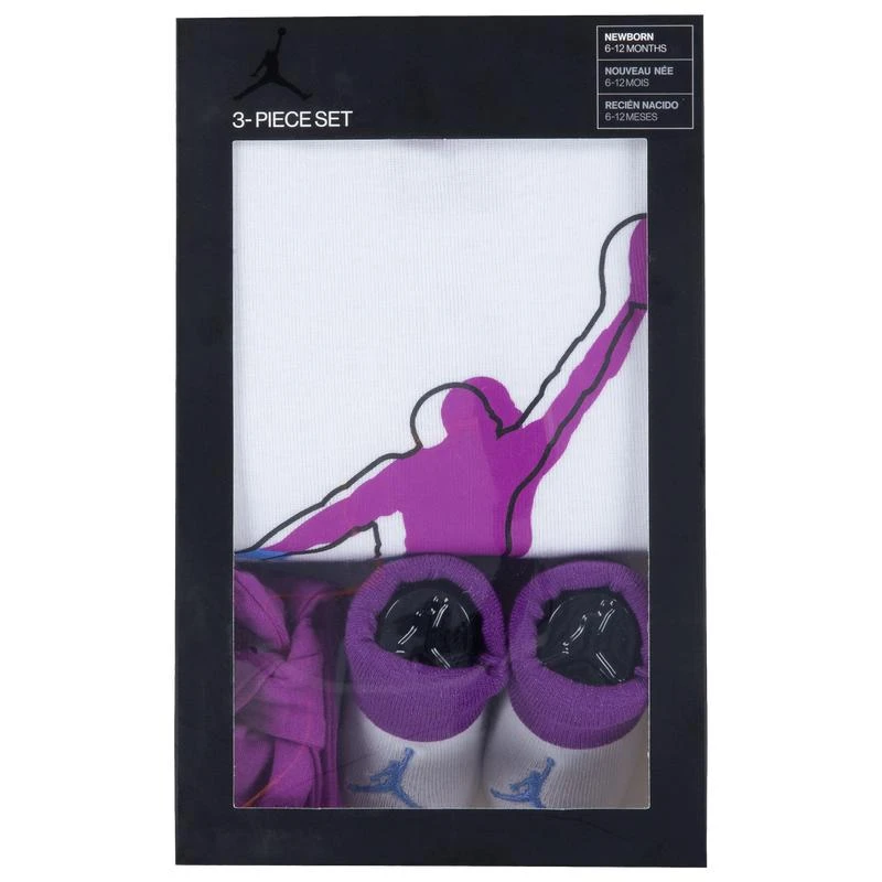 商品Jordan|Jordan HB Bodysuit Bootie 3 Piece Set - Girls' Infant,价格¥190,第5张图片详细描述