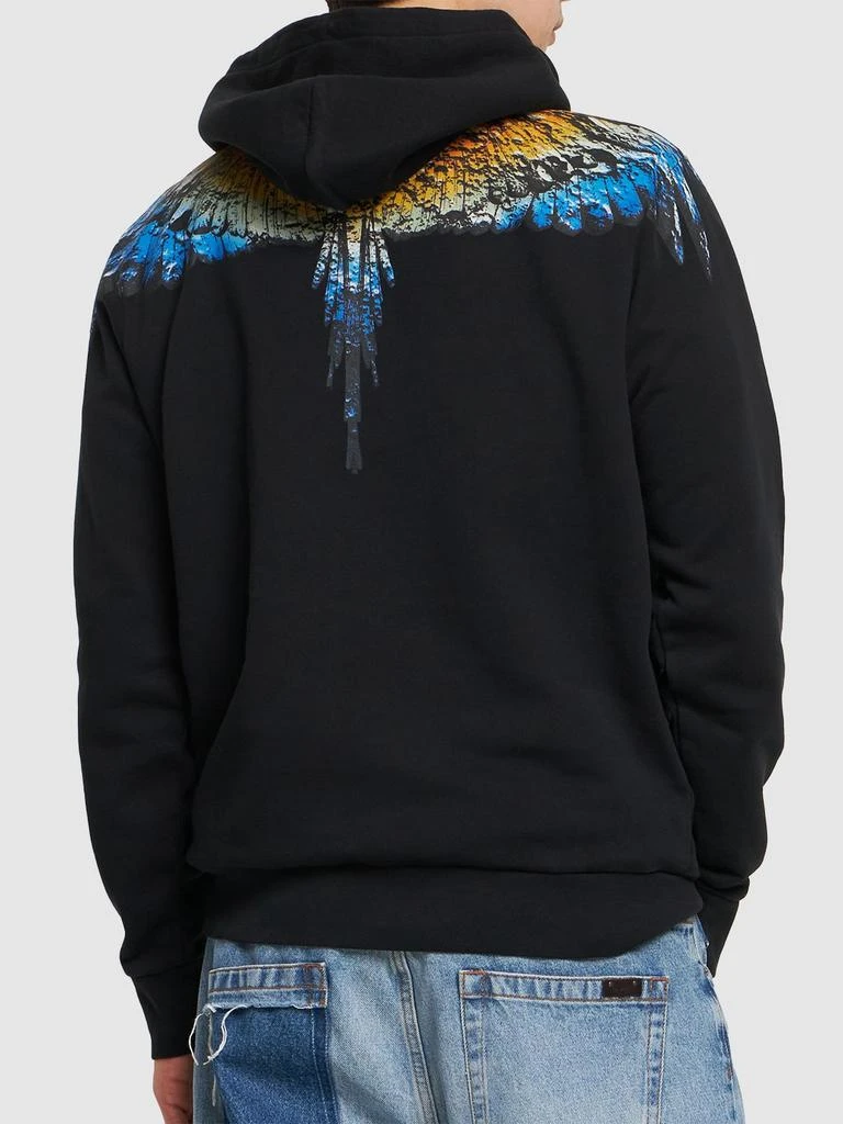 商品Marcelo Burlon|Icon Wings Print Cotton Hoodie,价格¥4643,第2张图片详细描述