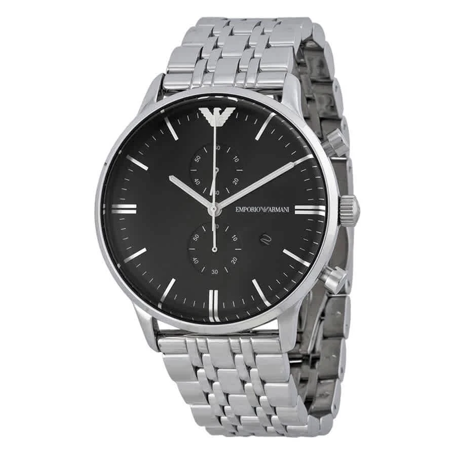 商品Emporio Armani|经典计时码男士石英手表 43mm AR0389 ,价格¥1052,第1张图片