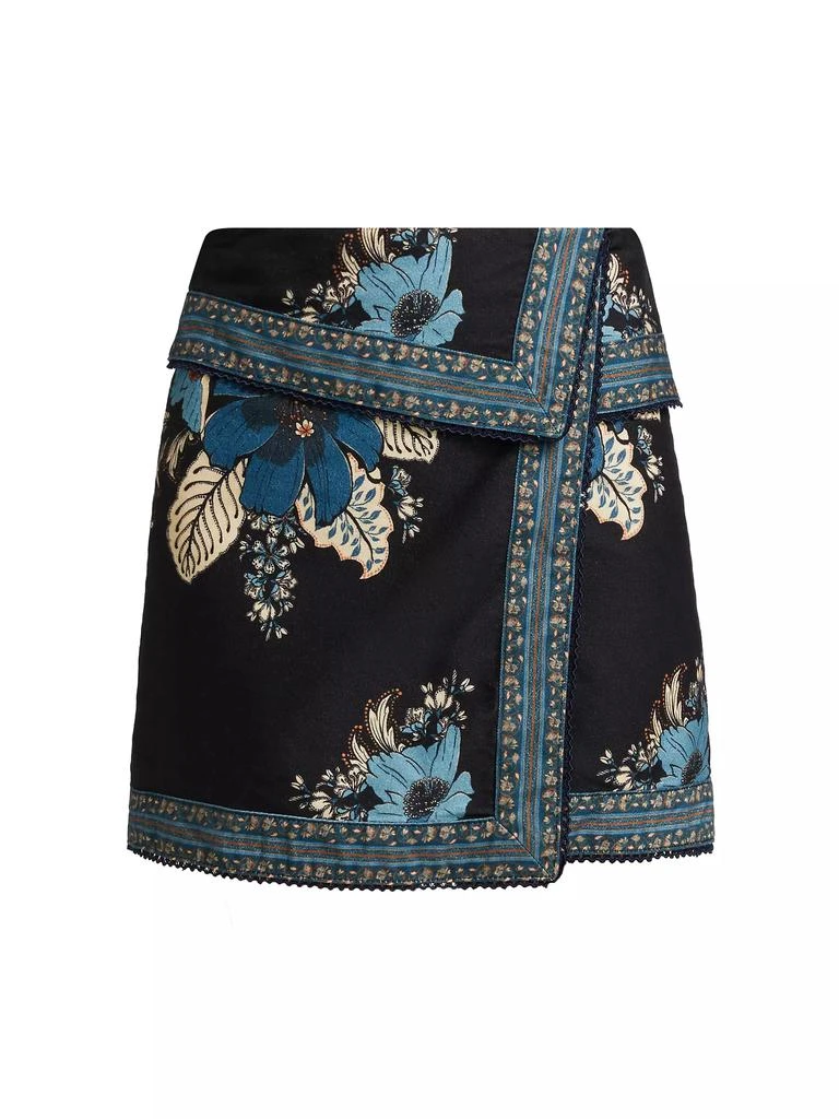 商品Farm Rio|Blossom Cotton Tapestry Miniskirt,价格¥671,第1张图片